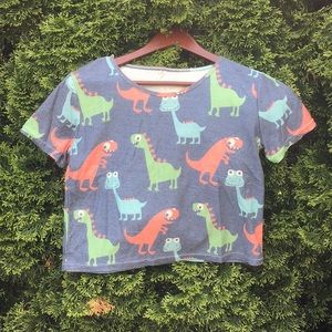 Dinosaur crop top